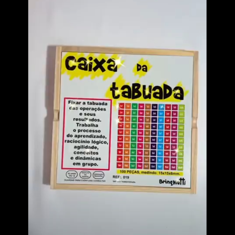 Caixa da Tabuada - Brinqmutti - Ludolica